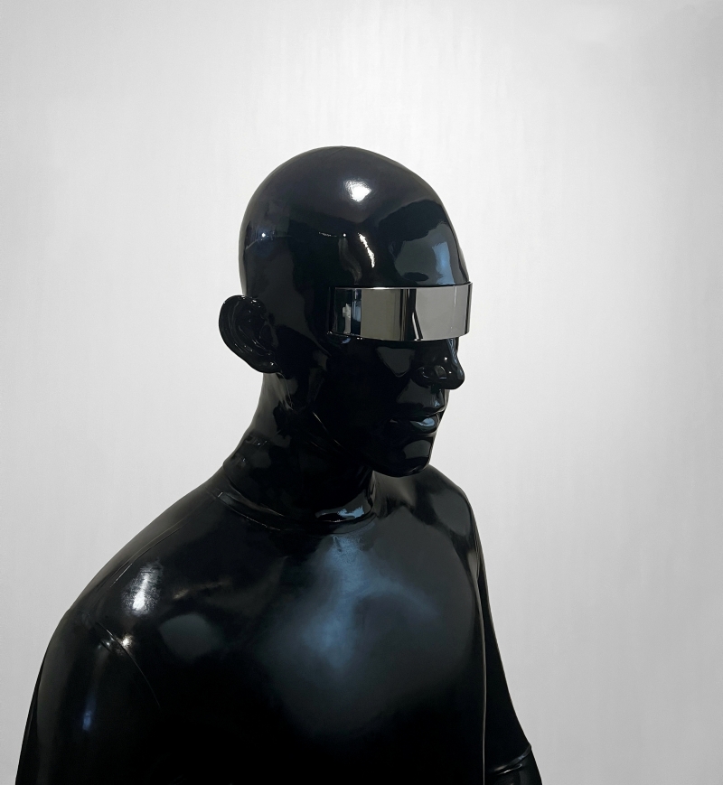 戦士　シリコン全頭マスク　ゴーグル３本付き　ハロウィン用品　コスプレ変装-1