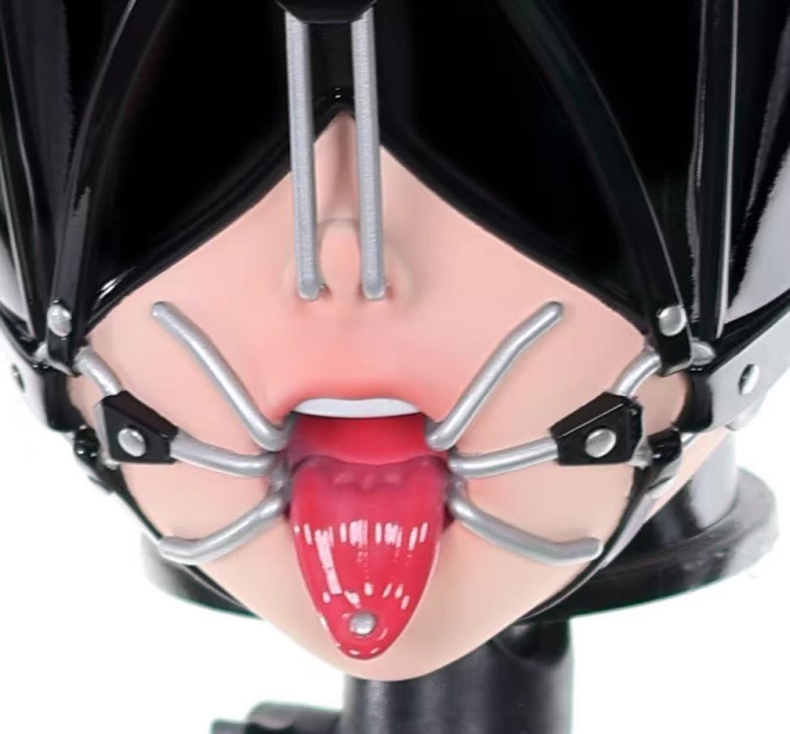 「膠愛」全頭マスク　硬質KIGURUMIマスク　ラテックススーツとの組み合わせをお勧め　男女兼用　サイズオーダーメイド-3