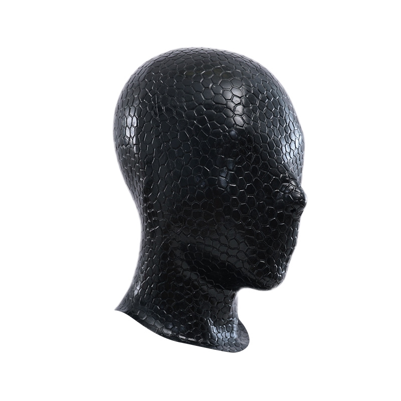黒蛇／青蛇　蛇柄マスク＆Dカップボディスーツセット　光沢感があるシリコン製品　コスプレ用品　完璧に変身-10
