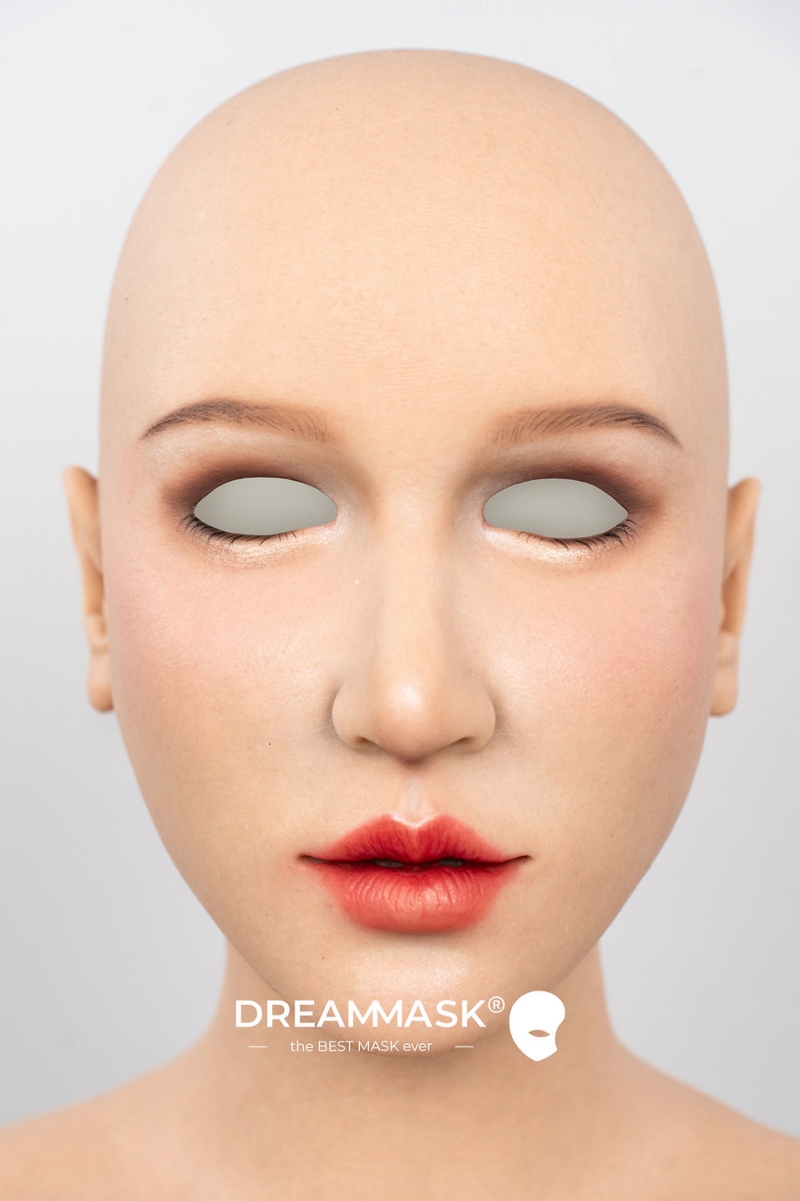 M32「Rosina ロージーナ」　普通版　医療用シリコン素材製　高品質全頭マスク　アジア美人顔　ノーマルメイク/ビューティーメイク　超リアル　フィット感のすごいフィメールマスク　正規品保証　全国送料無料-6