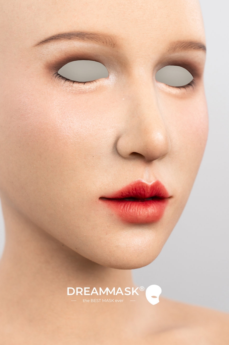 M32「Rosina ロージーナ」　普通版　医療用シリコン素材製　高品質全頭マスク　アジア美人顔　ノーマルメイク/ビューティーメイク　超リアル　フィット感のすごいフィメールマスク　正規品保証　全国送料無料-7