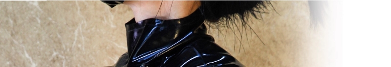 両手拘束　ラテックス製拘束衣　ロック付き拘束ベルト　ブラック　天然ラテックス素材　厚さ0.4mm　背中ファスナー　着脱便利　SMプレイ-2