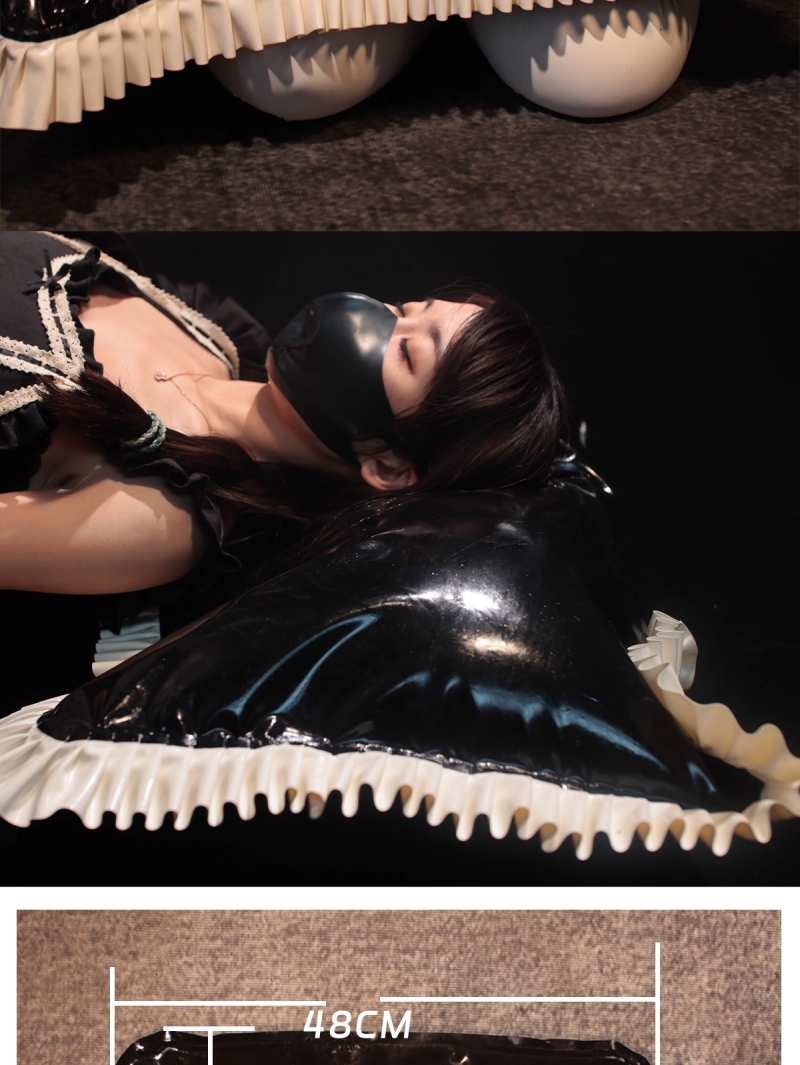 枕カバー　天然ラテックス素材　48cm*74cm　厚さ0.4mm-2