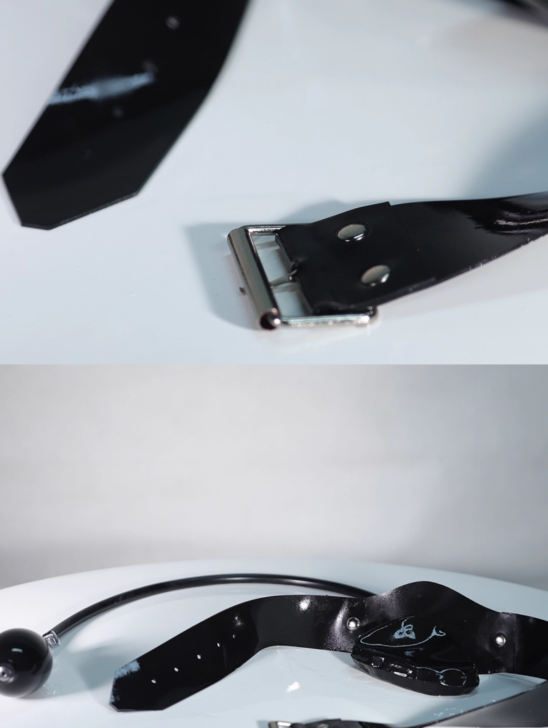 ラテックス製充気式口枷　調節可能ロータリーバルブ　頭回り適応範囲：55~65cm-6