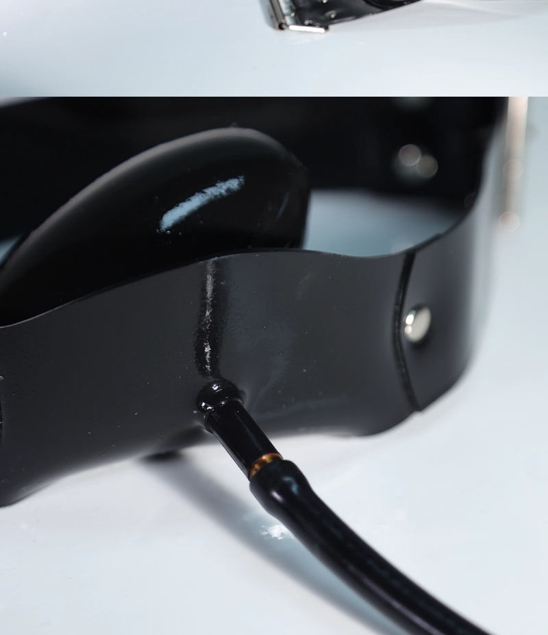 ラテックス製充気式口枷　調節可能ロータリーバルブ　頭回り適応範囲：55~65cm-7