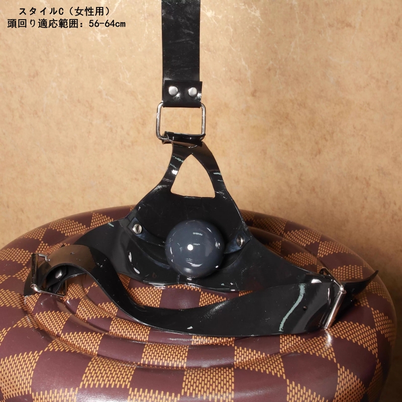 黒色　ラテックス製マスク-4