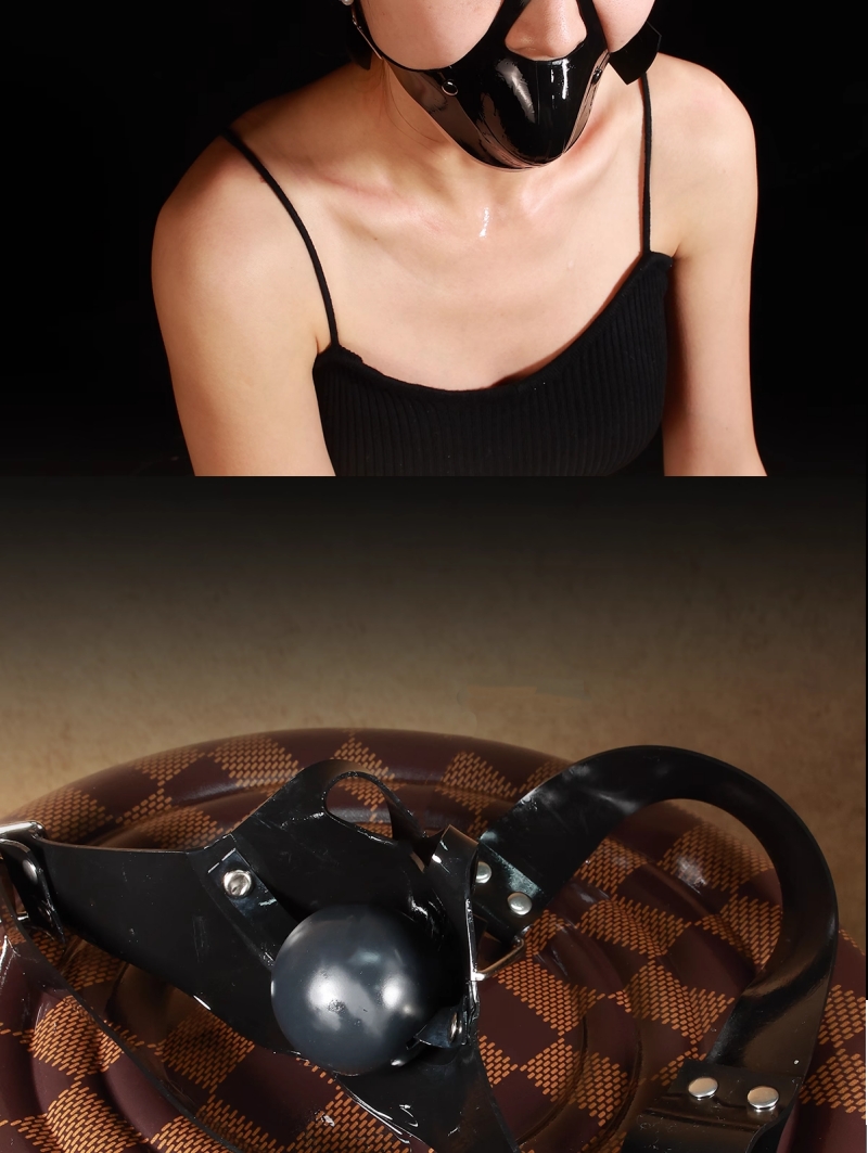 黒色　ラテックス製マスク-9