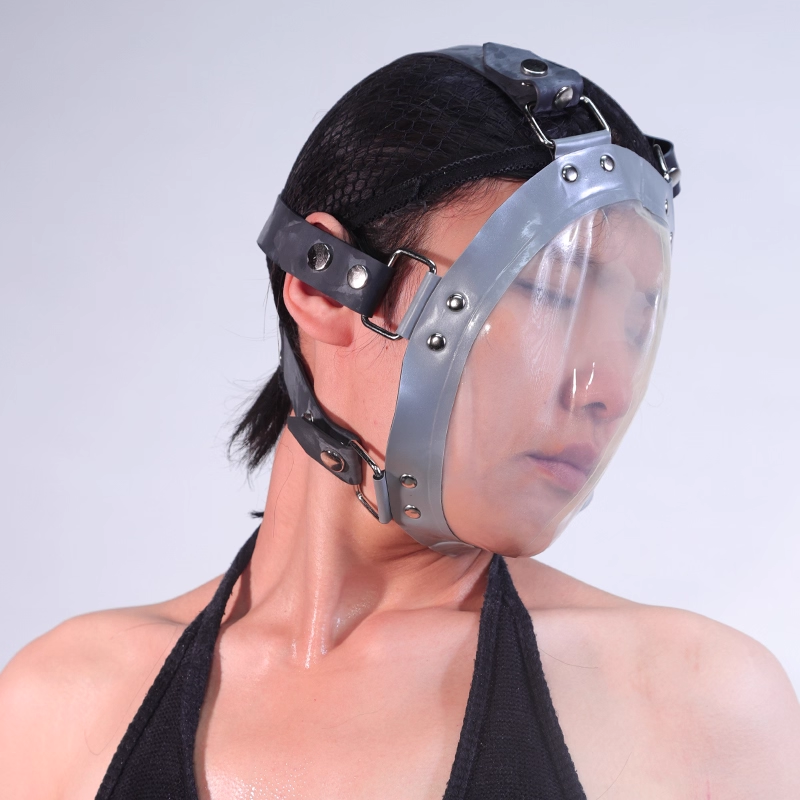 ラテックス製　マスク　厚さ0.4mm　窒息プレイ用品　サイズ調節可能-6