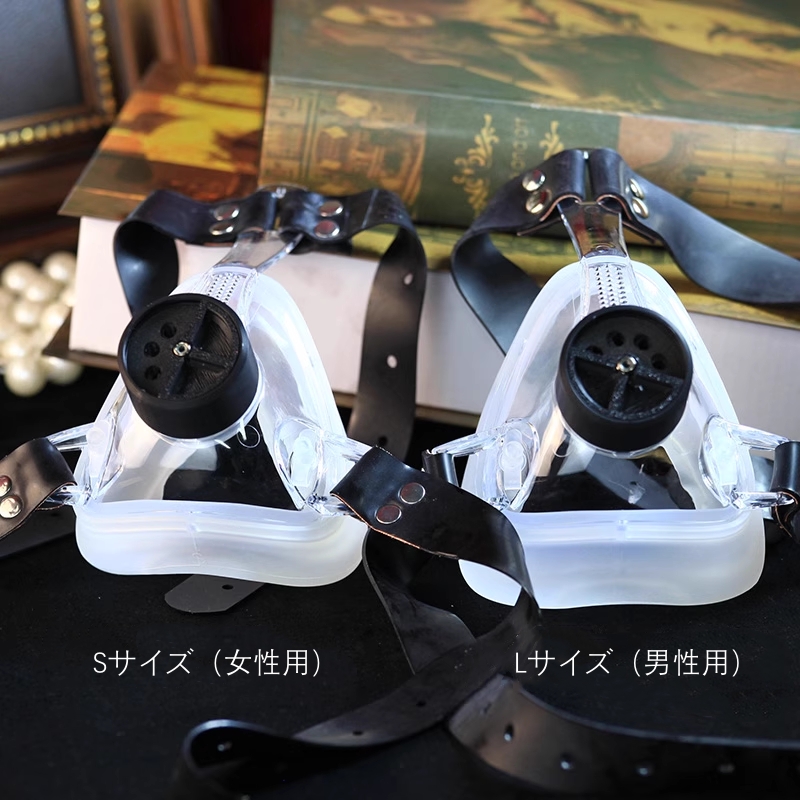 呼吸制御用マスク　窒息ゲーム　SMプレイ　男女兼用　サイズ調節可能-5