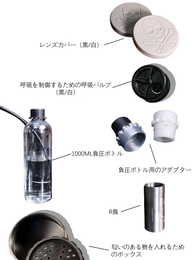 呼吸制御　リモコン付き充電式呼吸コントローラー　ガスマスク/R瓶/匂いのある物を入れるためのボックス/窒息袋と組み合わせてご利用可能　リモコン遠隔操作＆一人使用可能　窒息ゲーム　SMプレイ用-14