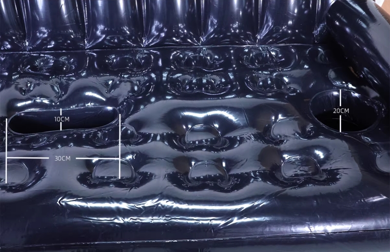 PVC素材　膨張式エアソファ　収納簡単　空気ソファ　SMプレイ　緊縛グッズ　大人のおもちゃ-5