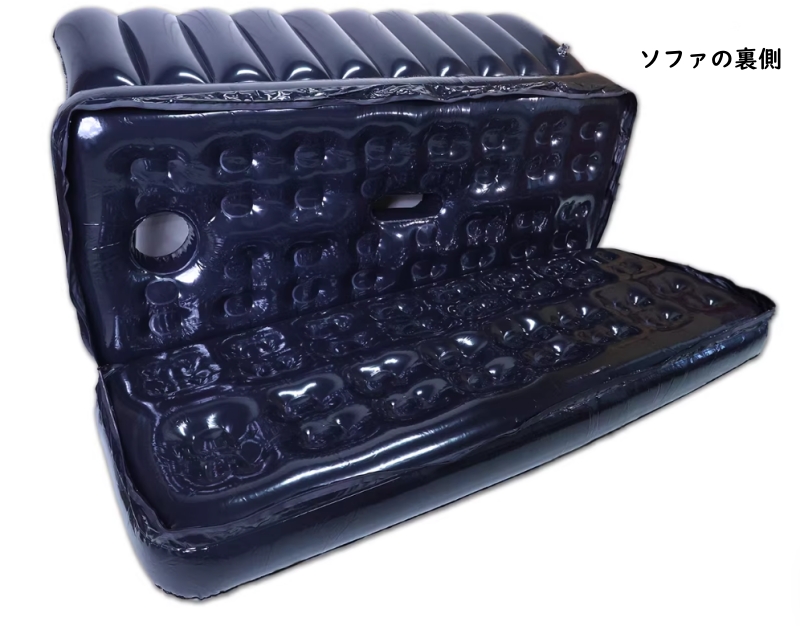 PVC素材　膨張式エアソファ　収納簡単　空気ソファ　SMプレイ　緊縛グッズ　大人のおもちゃ-9