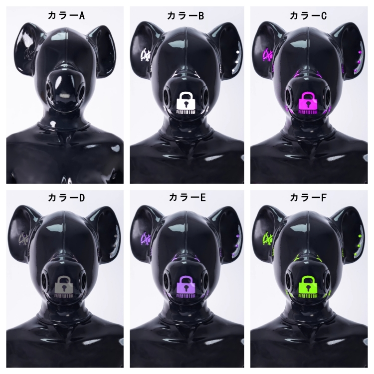 鬣犬マスク　シリコン素材製　多色選択可能　男女兼用　コスプレ　動物変装グッズ-5