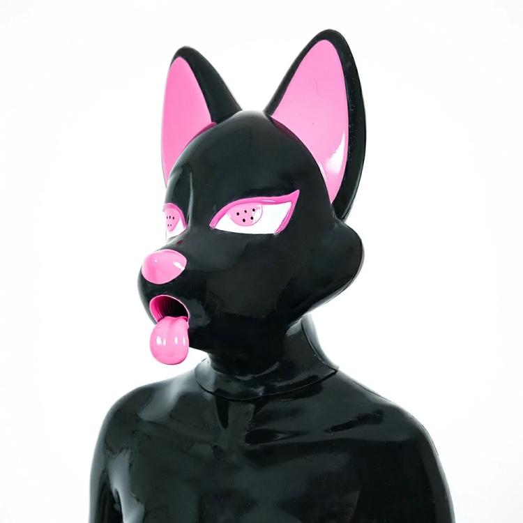 キツネマスク　シリコン素材製　コスプレ用マスク　男女兼用　動物変装グッズ-10