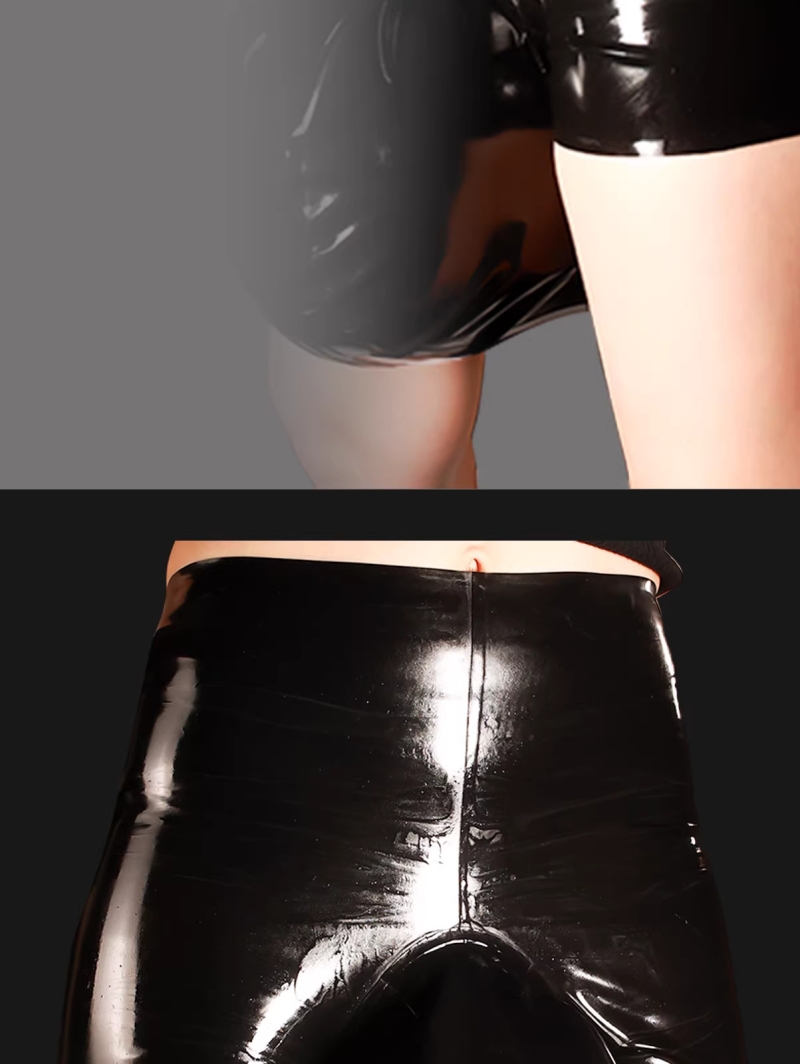 四角式パンツ付きマスク　ラテックス製　厚さ0.4mm　男女兼用-2