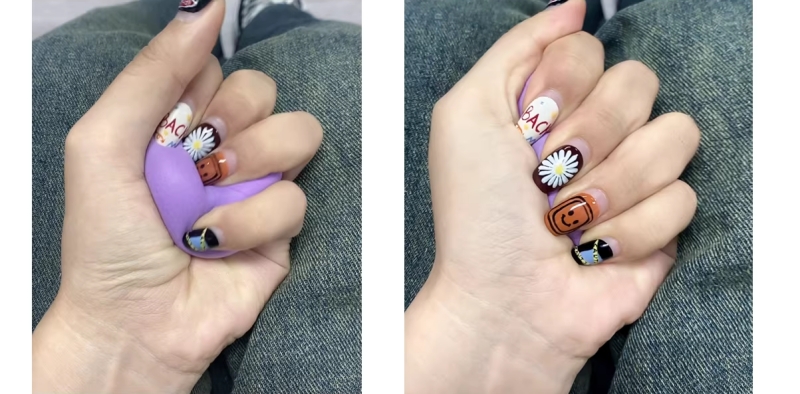 ギャグボール　紫色　柔らかい素材製　コスプレやSMプレイの小道具　口封じテープと組み合わせてご利用をお勧め-3