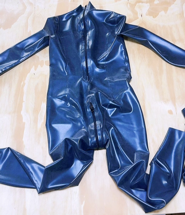 【満足度が高い】【大人気爆売れ】高品質ラバーキャットスーツCD003　ラテックス　厚さ0.4mm　サイズオーダーメイド　カラー選択可能　男女兼用　シリコンバスト利用可能　セクシーなフルボディスーツ　性転換　クロスドレスへお勧め-33