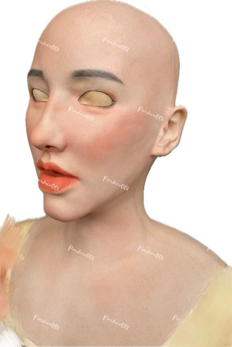 高品質　美人顔　パンドラPandora001　フィメールマスク　普通版／特別版の医療用シリコン素材製　フルヘッド　植毛の眉毛　メイク付き　超リアル　フィット感のすごいフィメールマスク　正規品保証　全国送料無料-7