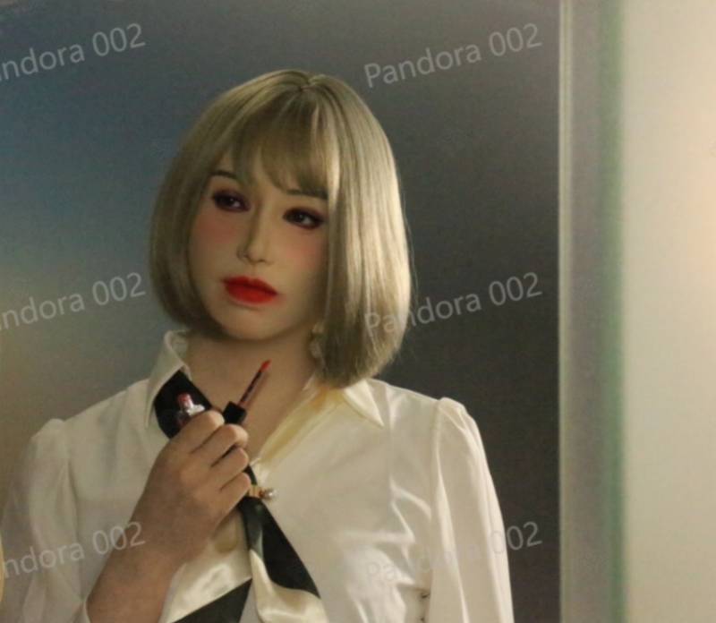 高品質　パンドラPandora002　美人顔フィメールマスク＆C/Dカップシリコン胸付き　特別版の医療用シリコン素材製　植毛の眉毛　メイク付き　超リアル　フィット感のすごいフィメールマスク　正規品保証　全国送料無料-10
