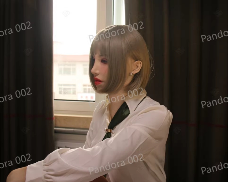 高品質　パンドラPandora002　美人顔フィメールマスク＆C/Dカップシリコン胸付き　特別版の医療用シリコン素材製　植毛の眉毛　メイク付き　超リアル　フィット感のすごいフィメールマスク　正規品保証　全国送料無料-12