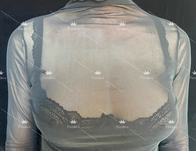 高品質　裏側が粘着力あるシリコン胸　Dカップ相当人工乳房　特徴：前胸部分だけを覆う  背中は覆われていない　エッジが薄くなっている　よりフィットする-4