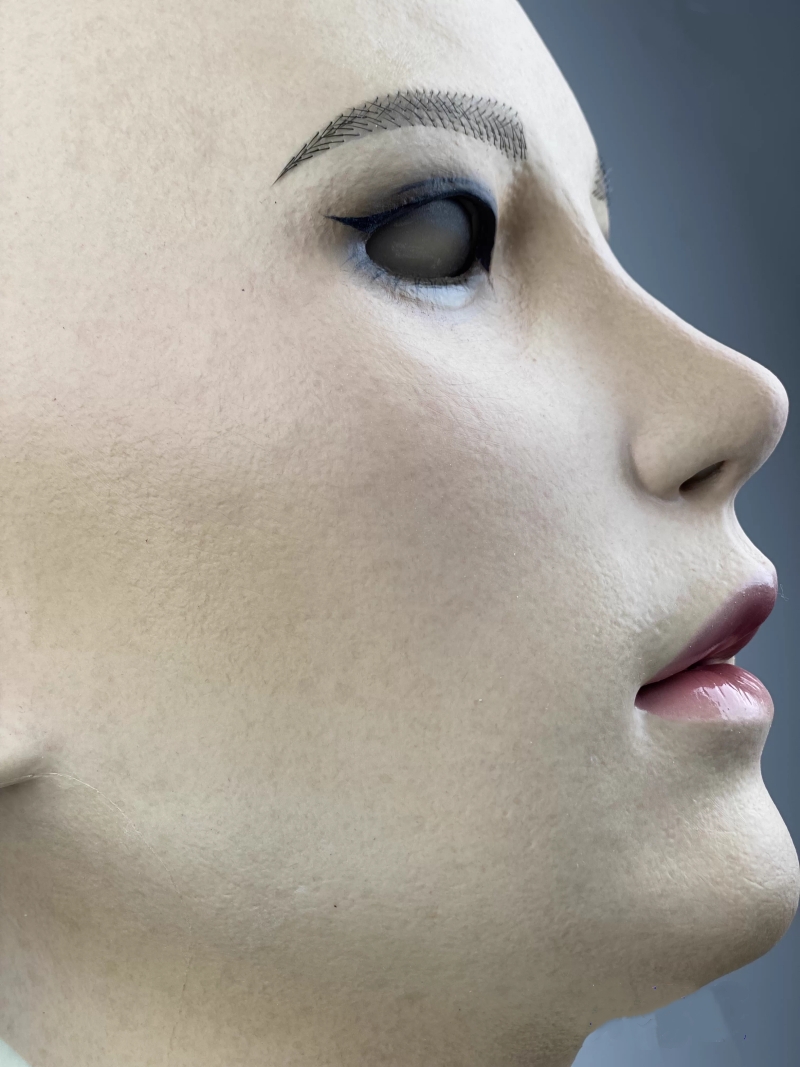 可欣ちゃん　フィメールマスク　美人顔　柔らかいシリコン製　全頭マスク　メイクオーダーメイド可能　瞳無し　眉毛植毛　女装グッズ　正規品保証　全国送料無料-11