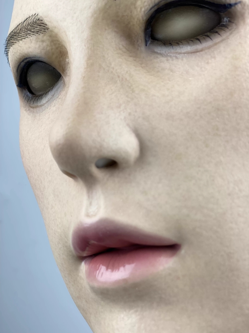 可欣ちゃん　フィメールマスク　美人顔　柔らかいシリコン製　全頭マスク　メイクオーダーメイド可能　瞳無し　眉毛植毛　女装グッズ　正規品保証　全国送料無料-13