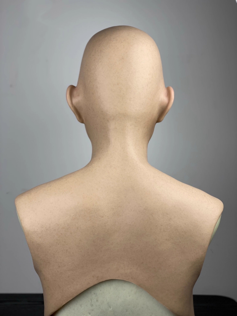 可欣ちゃん　フィメールマスク　美人顔　柔らかいシリコン製　全頭マスク　メイクオーダーメイド可能　瞳無し　眉毛植毛　女装グッズ　正規品保証　全国送料無料-22