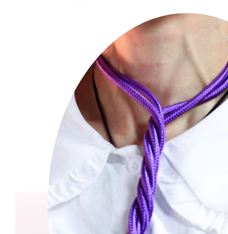 紫色ロープ　10m　紐　SM　拘束プレイ　コスプレ道具-2