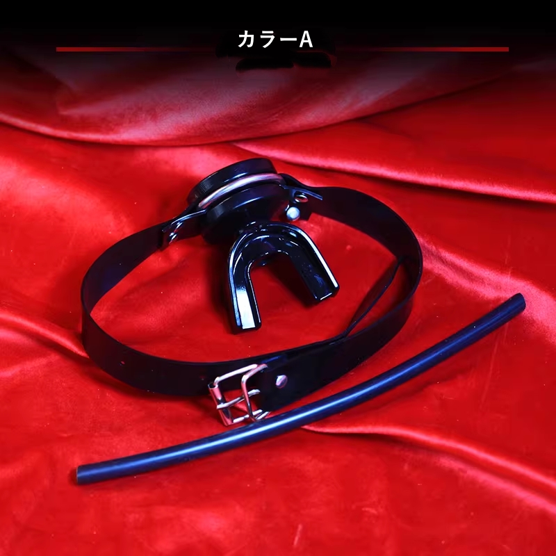 口枷　カラー選択＆サイズ調節可能　SMプレイ　道具-1