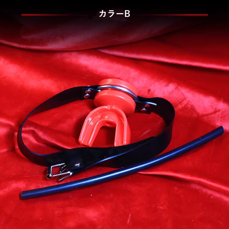 口枷　カラー選択＆サイズ調節可能　SMプレイ　道具-2