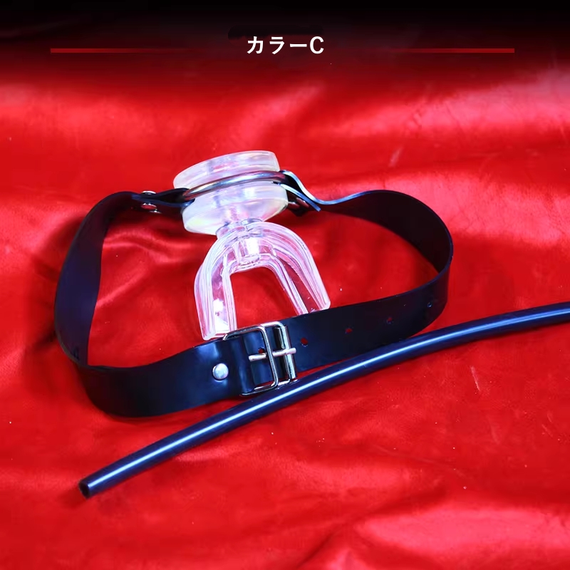 口枷　カラー選択＆サイズ調節可能　SMプレイ　道具-3