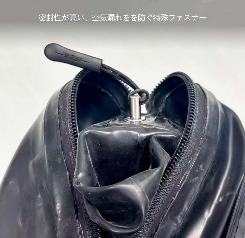 頭だし　バキュームキューブ　ラテックス　厚さ0.4mm　リモコン付き電動エアーポンプ　カラー選択可能　男女兼用　リモコン遠隔操作＆一人使用可能　軽量アルミフレーム　収納&インストールが便利-4