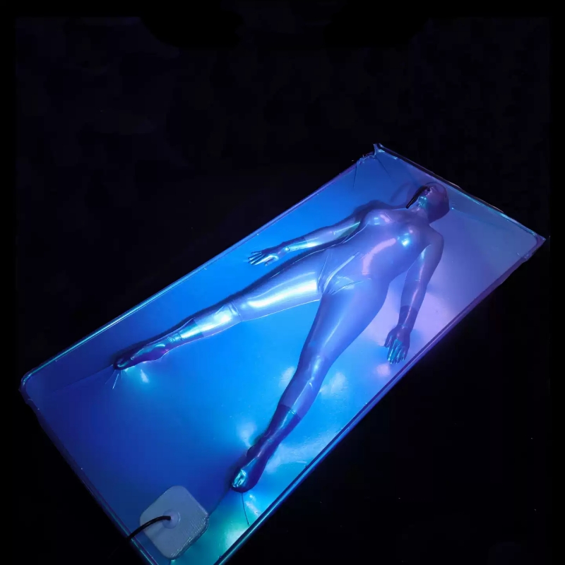 ラテックス　バキュームベッド　サイズ110cm*200cm/110cm*220cm　リモコン付き電動エアーポンプが選択可能　リモコン遠隔操作＆一人使用可能　男女兼用　カラーオーダーメイド可能　軽量アルミフレーム/PVCフレーム　収納&インストールが便利-1