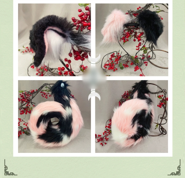 犬イヌ　動物コスプレ　ヘアバンド/充填式電動ヘアバンド獣耳　マグネット・リボンテール　萌え　ふわふわ　ケモ耳　ケモシッポ　アニマル変装　高品質　手作り　イベント/ハロウイン/コスプレ小物-9