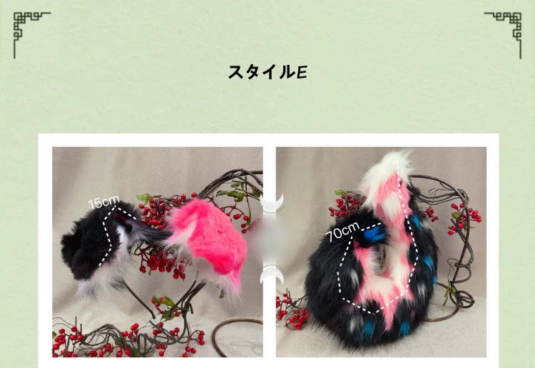 犬イヌ　動物コスプレ　ヘアバンド/充填式電動ヘアバンド獣耳　マグネット・リボンテール　萌え　ふわふわ　ケモ耳　ケモシッポ　アニマル変装　高品質　手作り　イベント/ハロウイン/コスプレ小物-10