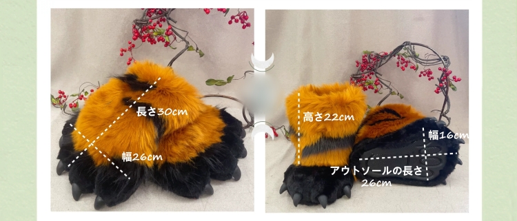 異獣　耳&尻尾セット　動物コスプレ　ヘアバンド/充填式電動ヘアバンド獣耳　マグネット・リボンテール　萌え　ふわふわ　アニマル変装　高品質　手作り　イベント/ハロウイン/コスプレ小物-7