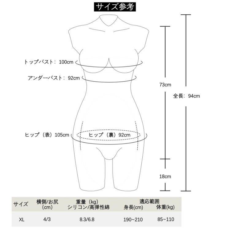 新品登場‼【独占販売】CDCOSER限定で販売している高品質の三分丈女体化スーツ ラウンドネック ハニカム構造&豊股豊尻効果が抜群 背中にファスナー付き フィメールボディスーツ 裏側がピット縞模様 通気孔付 超リアルな女性器 乳房の充填物は高弾性綿/シリコン充填 女装したい方&男の娘へ一番お勧め 性転換/女装変装必要品-6 新品登場‼【独占販売】CDCOSER限定で販売している高品質の三分丈女体化スーツ ラウンドネック ハニカム構造&豊股豊尻効果が抜群 背中にファスナー付き フィメールボディスーツ 裏側がピット縞模様 通気孔付 超リアルな女性器 乳房の充填物は高弾性綿/シリコン充填 女装したい方&男の娘へ一番お勧め 性転換/女装変装必要品-6
