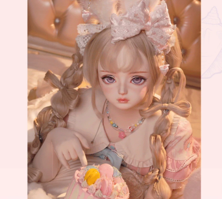 高品質　可愛いフィメールドールマスク　可颂　ハーフマスク/全頭マスク　二次元美少女　樹脂製　メイク付き　Female kigurumi Mask　正規品保証　CDCOSER通販　全国送料無料-3