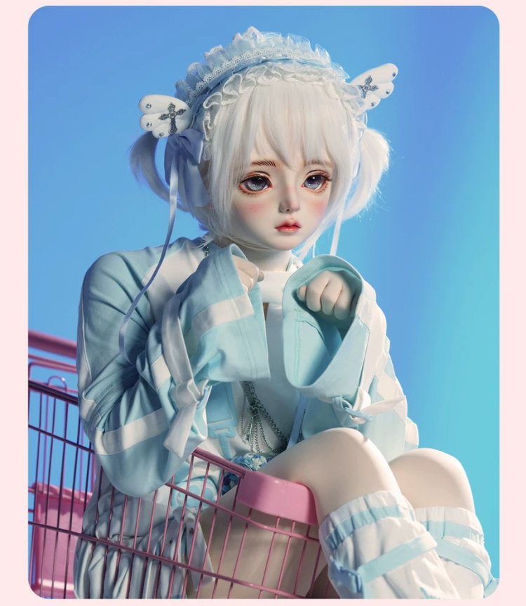 高品質　可愛いフィメールドールマスク　可颂　ハーフマスク/全頭マスク　二次元美少女　樹脂製　メイク付き　Female kigurumi Mask　正規品保証　CDCOSER通販　全国送料無料-7
