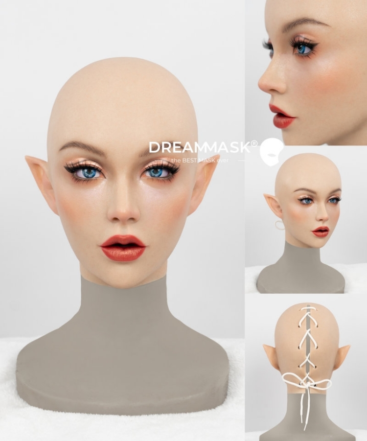 欲望シリーズ DM03G チェリーCherry シリコン製フィメールマスク フールヘッド/フールヘッド&胸付き 正規品保証-4 欲望シリーズ DM03G チェリーCherry シリコン製フィメールマスク フールヘッド/フールヘッド&胸付き 正規品保証-4