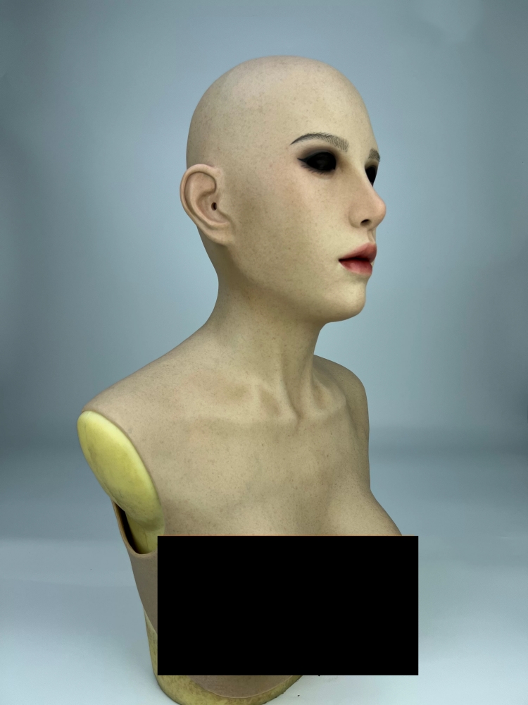 美人顔　全頭型　Anneちゃん　シリコン制フィメールマスク　フルヘッド　ノーマルメイク付き　メイクオーダーメイド可能　瞳無し　女装グッズ　正規品保証　全国送料無料-12