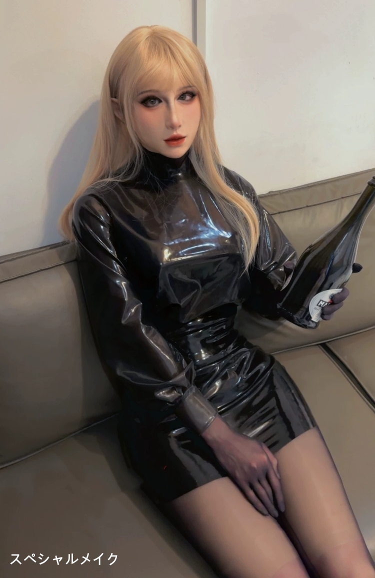 美人顔　全頭型　Anneちゃん　シリコン制フィメールマスク　フルヘッド　ノーマルメイク付き　メイクオーダーメイド可能　瞳無し　女装グッズ　正規品保証　全国送料無料-1