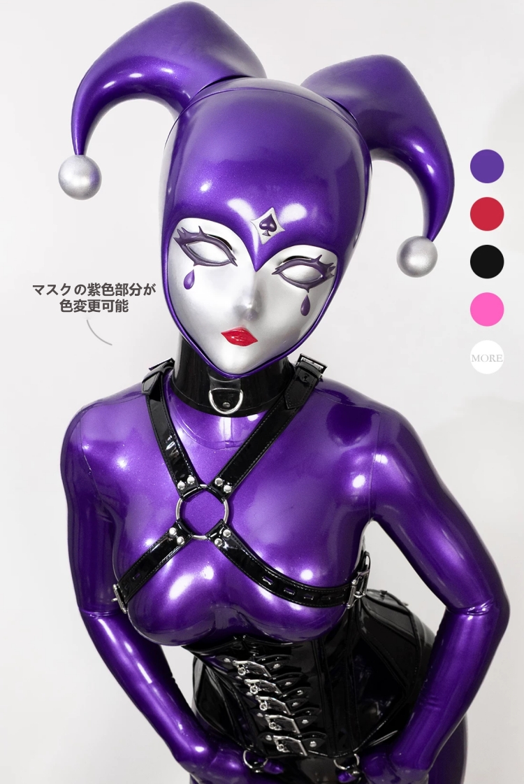  女帝様とその支配されている従僕！フルヘッド着ぐるみマスク　高品質　全頭マスク　本体の色変更可能　ラテックススーツとの組み合わせをお勧め　男女兼用-5