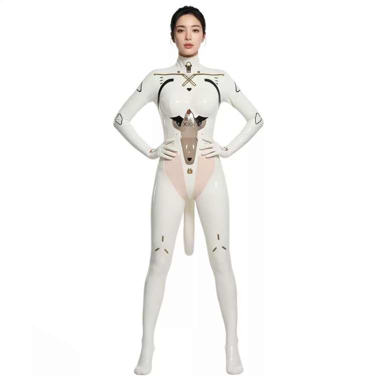 ラテックス製戦闘服　BB013　磁吸式尻尾　サイズオーダーメイド-1
