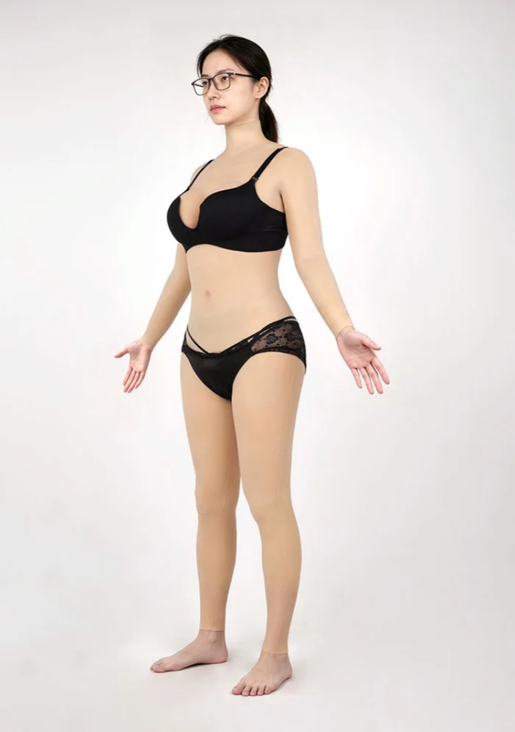 高品質　シリコン女体化スーツ　ZERO TOUCH 2　乳房Dカップ相当　豊股（厚さ2cm）豊尻（厚さ2.6cm）効果が抜群　導尿挿入可能　着脱方法が３種類選べる　全国送料無料-4