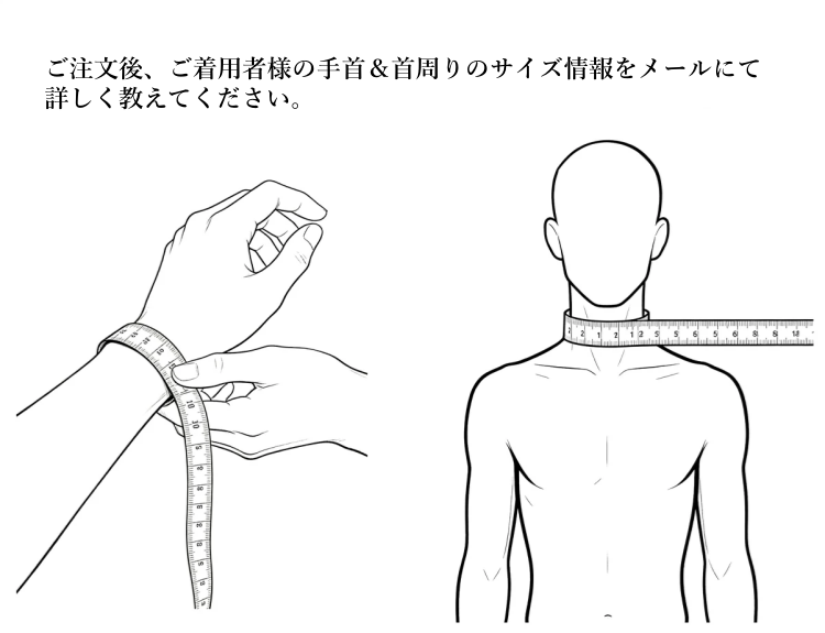 TPU製　首/手飾り　サイズオーダーメイド可能　男女兼用-8