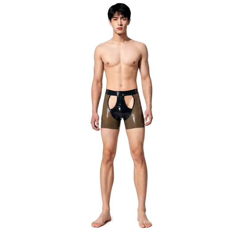 男性用パンツ　HB012　股間立体裁断　ラテックス厚さ0.4mm　サイズオーダーメイド　カラー変更可能-1