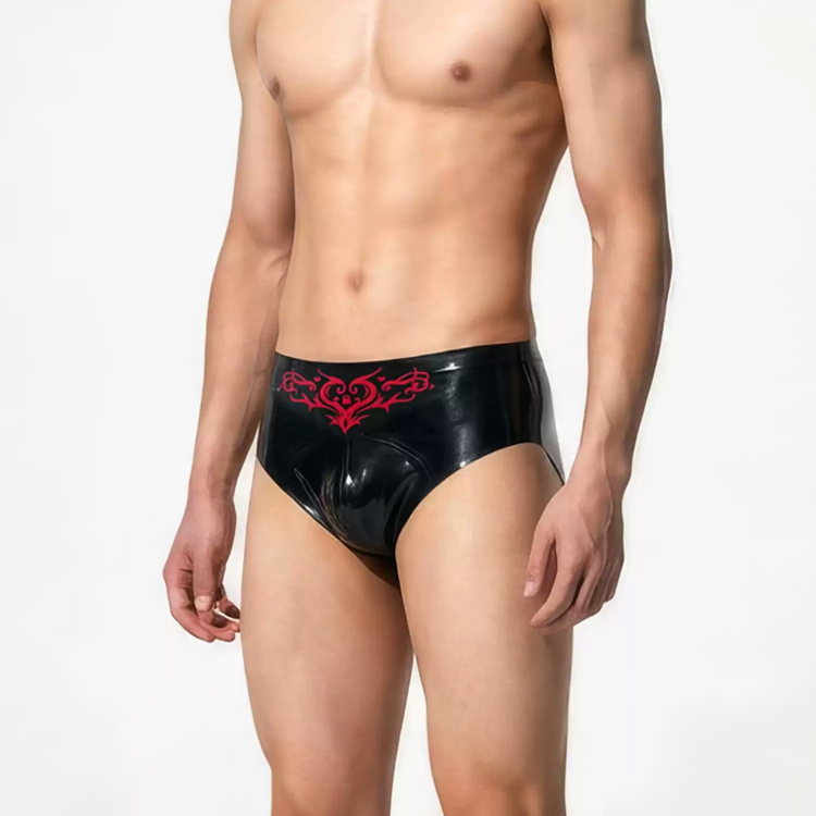 三角式　男性用パンツ　HB014　ラテックス厚さ0.4mm　股間立体裁断-2