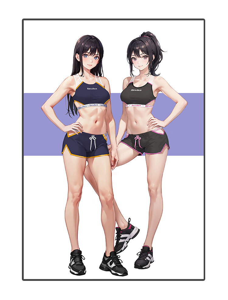 ブラトップスポーツウェアセット　コスプレ衣装　二次元-4